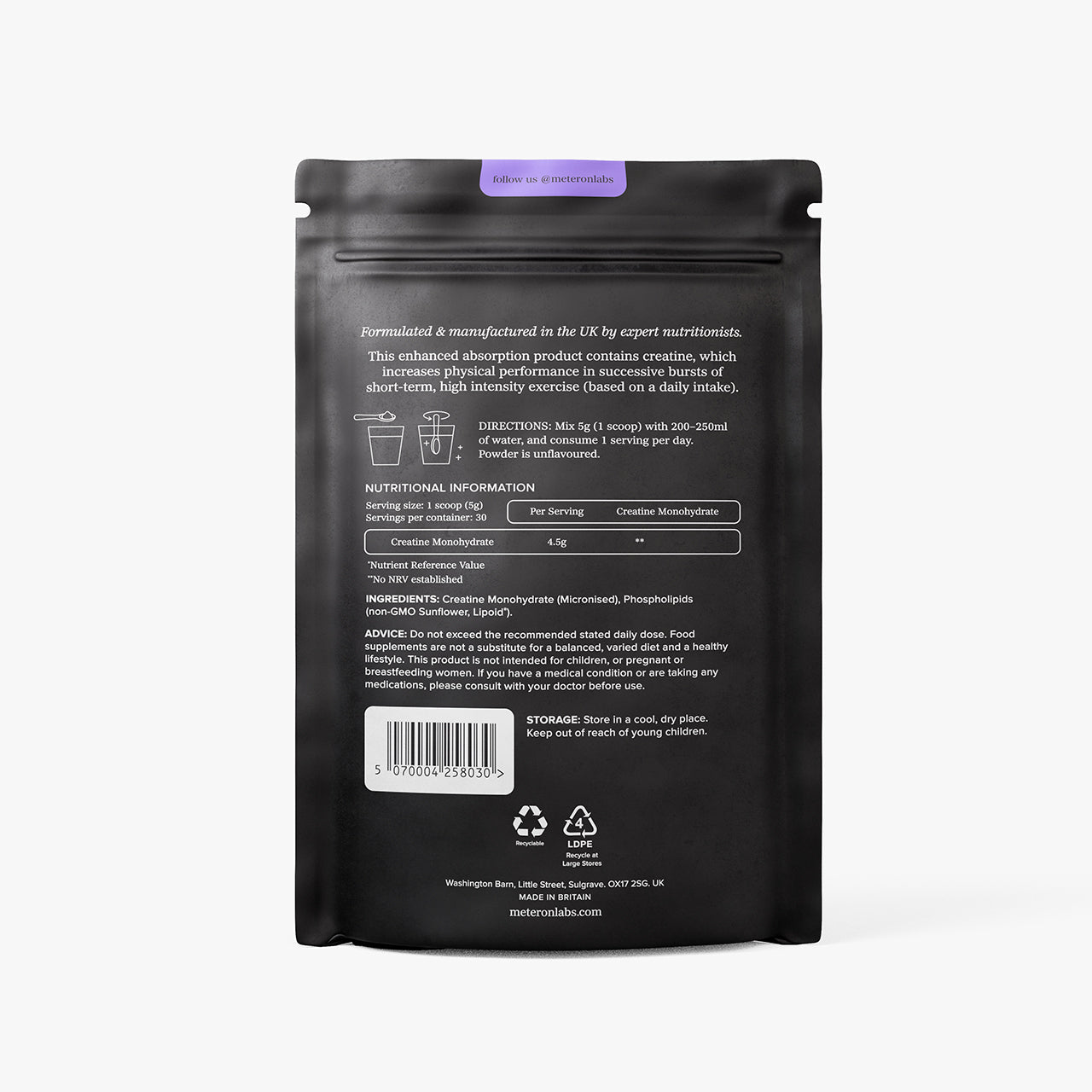 Liposomal Creatine Monohydrate 150g | CreaNeu® Formula