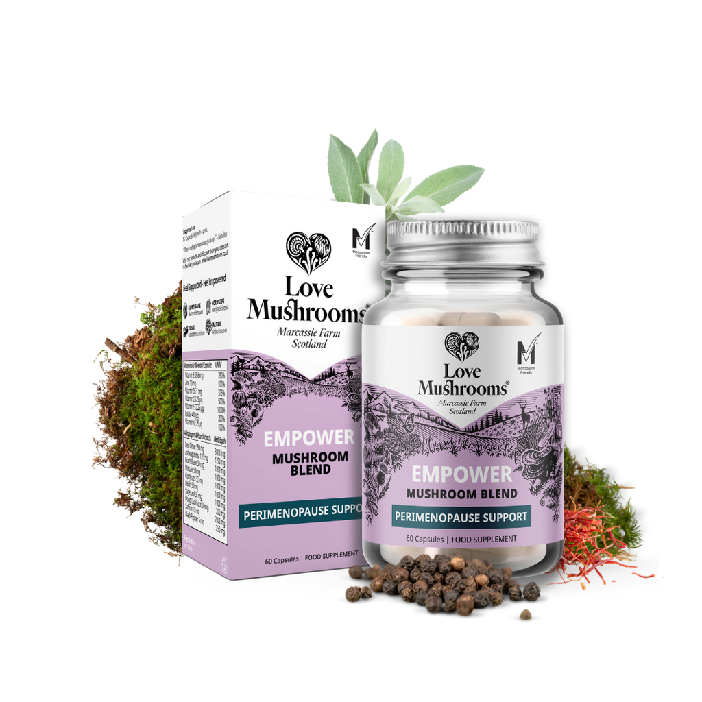 Empower – Mushroom Blend for Perimenopause Support (60 Capsules)