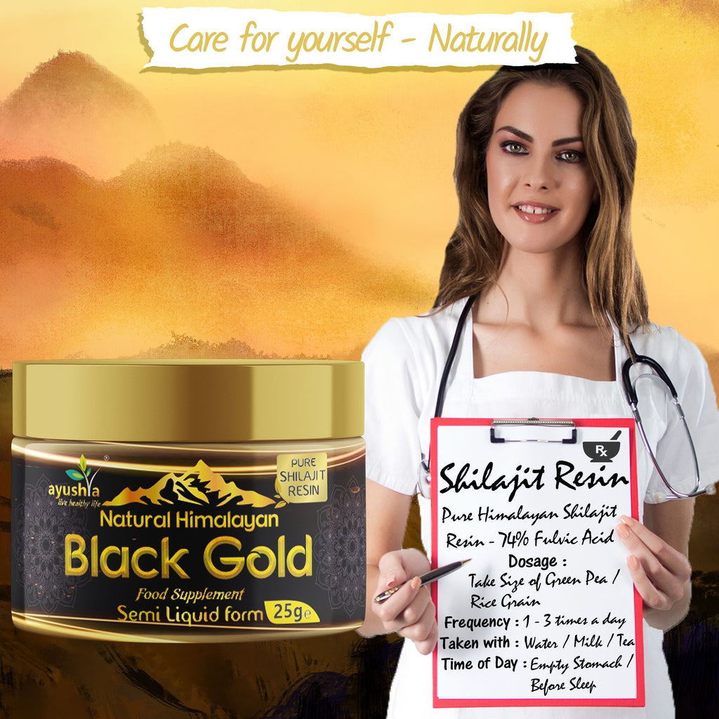 Black Gold Pure Himalayan Shilajit Resin | Fulvic Acid & 85+ Minerals | 25g